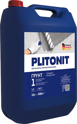 Plitonit Грунт 1 праймер-концентрат 10 л